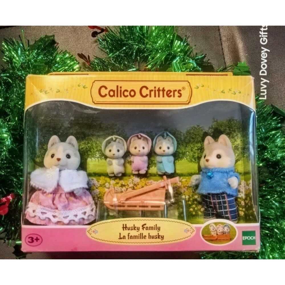Calico Critters Sylvanian Families Huskey Family FACTORY SEALED